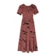 thumbnail image 2 of Vestido de Manga Corta para Mujeres Vestido de Verano de Cuello Redondo Impreso, Poliéster de Tamaño Verdadero Diario Y Vestido de Fiesta, 2 of 4