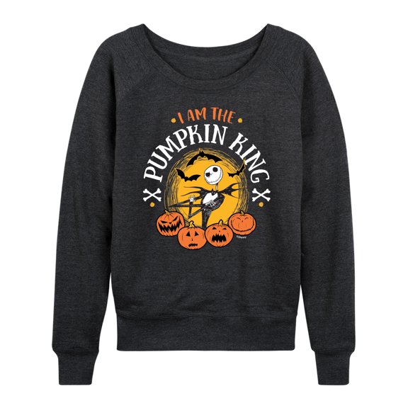 The Nightmare Before Christmas - I Am The Pumpkin King - Women's Lightweight French Terry Long Sleeve Shirt
