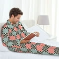 thumbnail image 5 of KLL Colorful Checkered Sleepwear Mens Flannel Pajamas,Long Cotton Pj Set, 5 of 7