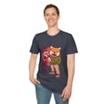 thumbnail image 6 of Men Women Shiba Inu Dog and Flower Novelty Tshirt, 6 of 7