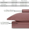 thumbnail image 3 of Southshore Fine Living, Inc. Premium Collection Oversized California King Duvet Cover Set, Rose, 3 of 9