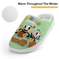 thumbnail image 4 of The Cuphead Show Kid's Cotton Slippers Winter Warm Soft Plush Slippers with Rubber Sole Non-Slip Indoor Outdoor Slip on Shoes Fluffy House Slippers For Boys Girls Teen, 4 of 8