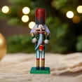 thumbnail image 6 of HOMYL 16cm Wooden Nutcracker Figurine Christmas Decoration for Holiday Gift A, 6 of 8