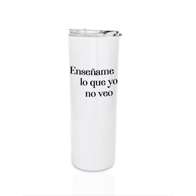 Termo de 591 ml. diseño divertido Enseñame tu lo que yo no veo regalo original