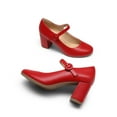 thumbnail image 2 of BURUDANI Womens Mary Jane Shoes Chunky Heel 2.76 Inch - Round Toe Vintage Office Work Pumps - Comfortable Low Block Heels Dress Shoes for Women, 2 of 6