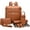 Brown-b, variant on RsenFremior Diaper Bag Backpack Leather Backpack for Women Travel Backpack Baby Bag Large with Troller Straps Capacity for Wet Clothes