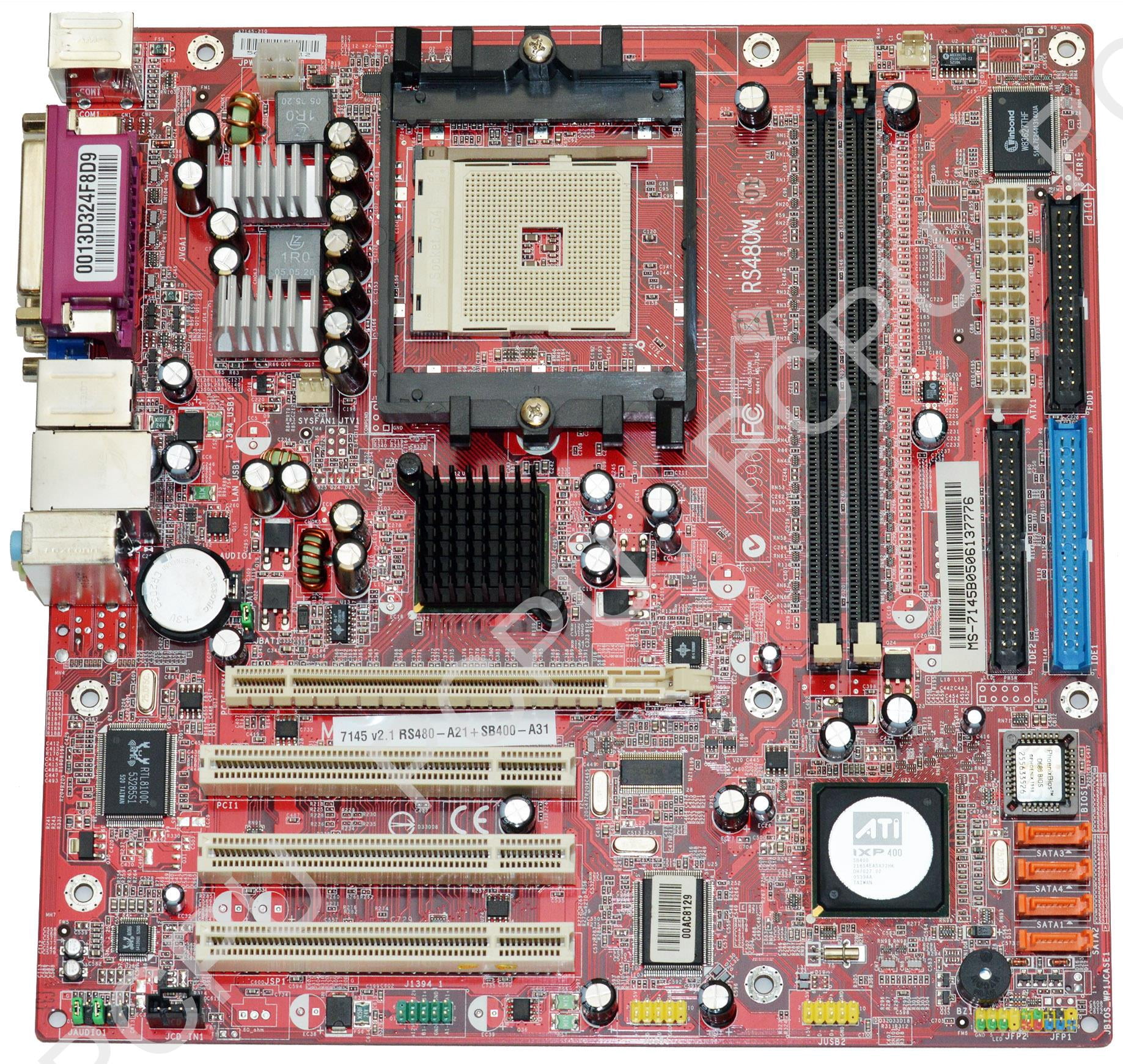 103777 eMachines eMachines MS-7145 Motherboard 103777 - Walmart.com ...