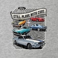 thumbnail image 3 of Wild Bobby Ford Still Plays With Cars Classic Muscle Car Lover, Women Slim Fit Junior Tee, 3 of 5
