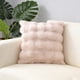 thumbnail image 5 of Funda De Almohada De Poliéster Funda de almohada de terciopelo blanco de 45 x 45 cm, supersuave, decorativa de doble cara para sofá, cama, sala de estar (1 unidad). JASKFLY, 5 of 8