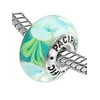 Pacific 925 Charms Sterling Silver Core Glass Bead - Flower Garden