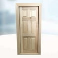 thumbnail image 2 of Jiandong diy wood door DIY Solid Wood Door Mini Furniture Model White Blank with Lines for Mini House Decoration(7.09X3.35X1.18Inch), 2 of 10