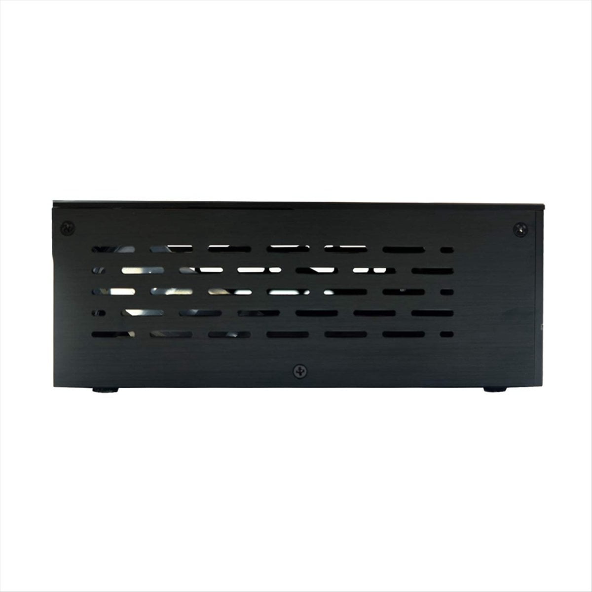 A01 Aluminum Mini-ITX HTPC Desktop Computer Chassis Black Tempered Glass HTPC Mini ITX DIY PC Cases