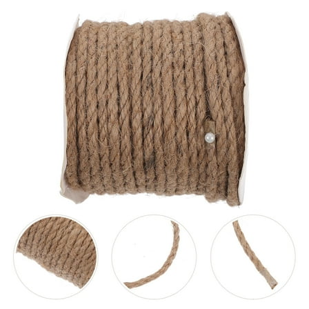 WEUVEB Decorative Rope Craft Hemp Rope Light Brown 1 Roll for