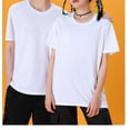thumbnail image 3 of yillto Women's Oversized T Shirts Cotton Short Sleeve Crewneck Summer Tops Casual Loose Basic Tee Shirts, 3 of 7