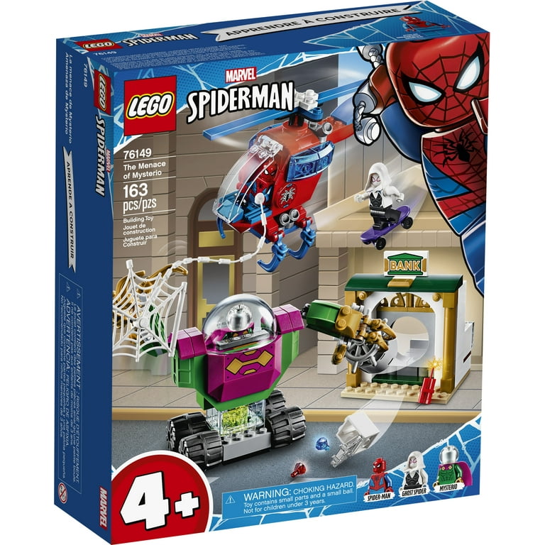 LEGO Marvel Spider-Man Menace of Mysterio 76149 Superhero Building Toy Preschool Action Figure (163 Walmart.com