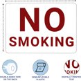 thumbnail image 3 of ADA CENTRAL SIGNS - No Smoking Sign - ADA Compliant Digitally Printed Text Wall Sign - Smoke-Free Area Indoor Outdoor Signs for Offices, Businesses, Restaurants, Hotels - Red on White Plastic 5” x 7”, 3 of 7
