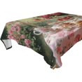 thumbnail image 4 of YAZAOO Square Tablecloth Tea Set with Roses Pattern Tableclothes, 4 of 9