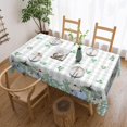 thumbnail image 2 of Thanksgiving Rectangle Tablecloth Blue Pumpkin Buffalo Plaid Fall Autumn Harvest Table Cloth Dining Table Cover for Home Kitchen Restaurant Party Buffet Picnic 60 x 84 Inch, 2 of 7