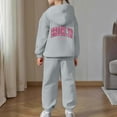 thumbnail image 6 of Gyexs Kids Clothes for Toddler Girls Size 6-7 Years Soft Comfy School Outfit, 2pcs Sweatsuit Outfit (Grey, 6-7 Years), 6 of 6