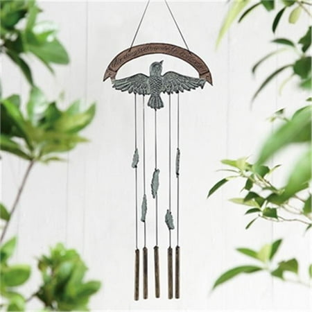 SPI Home 34888 She Could Fly Tube & Bird Wind Chime - 24 x 8.50 x 0.50 in.