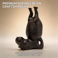 thumbnail image 3 of WWV Fun Acrobatic Hippo Bookends Set Heavy Duty Resin 10 Inch Tall Modern Sculptural Holder for Shelves Desk Home Office Decor Gift Surprise Gift for Family Friends 1 Pair, 3 of 7