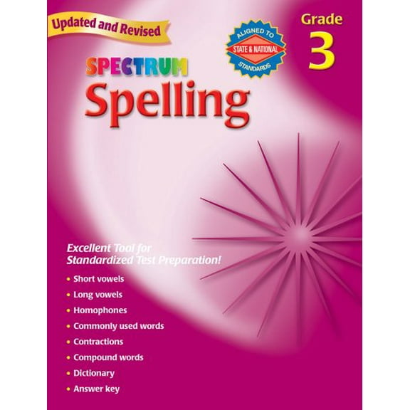Pre-Owned Spelling, Grade 3 (Spectrum) (Paperback) 0769652638 9780769652634