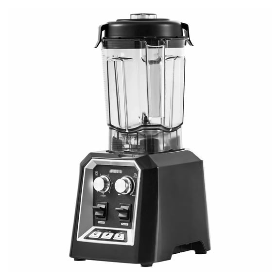 Commercial Blender, 68oz Countertop Blender, Professional Smoothie Maker, 2200W Stainless Steel Blade Blender, 3-in-1 Blender for Shakes, Ice Crushing, Black