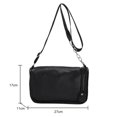 thumbnail image 1 of Bolsa s de hombro de cuero PU para mujer de mano Ehuebsd con cremallera y cadena de moda Color sólido elegante combina con todo Simple suave informal de via, 1 of 3