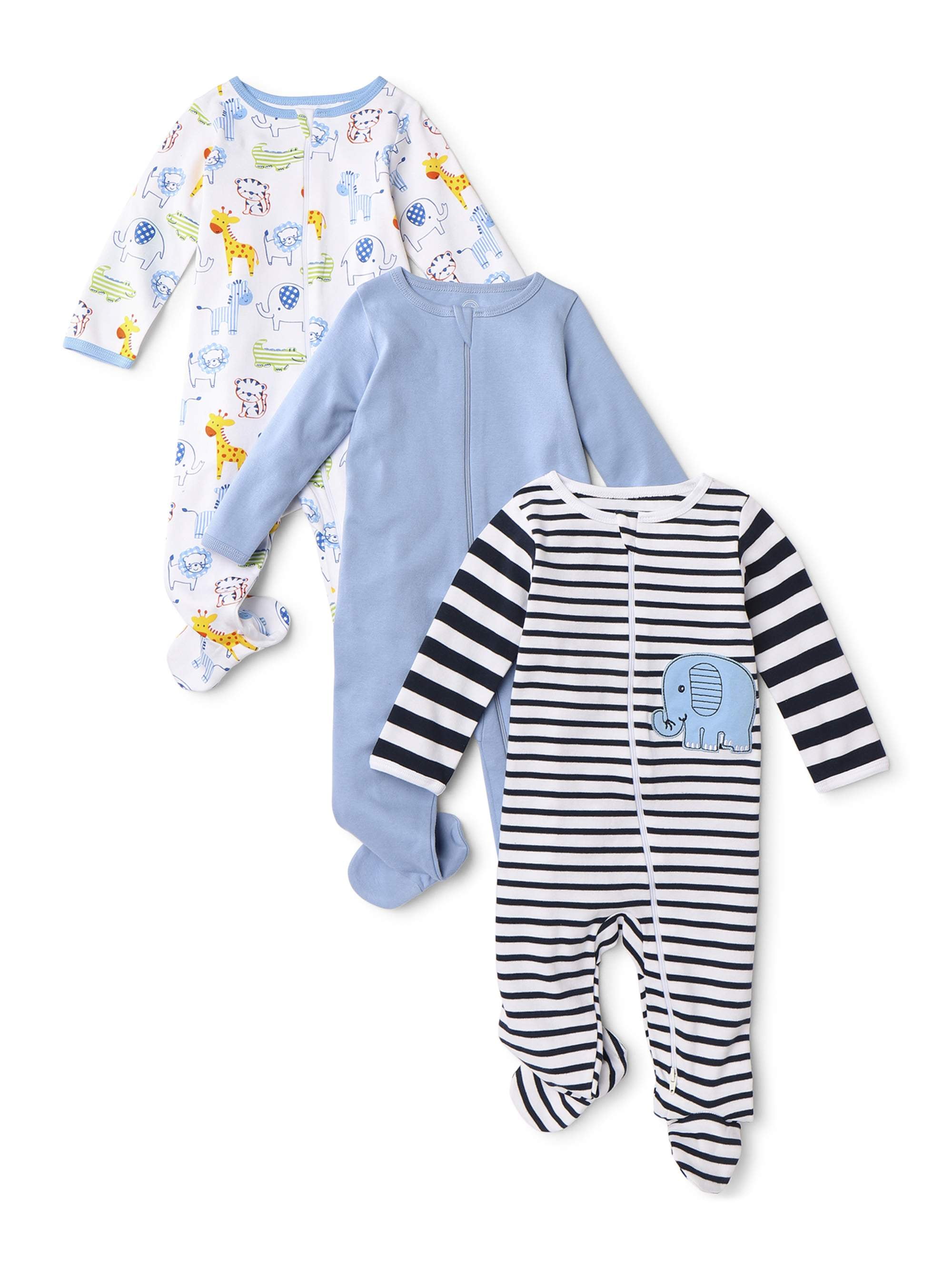 inverted zipper baby pajamas