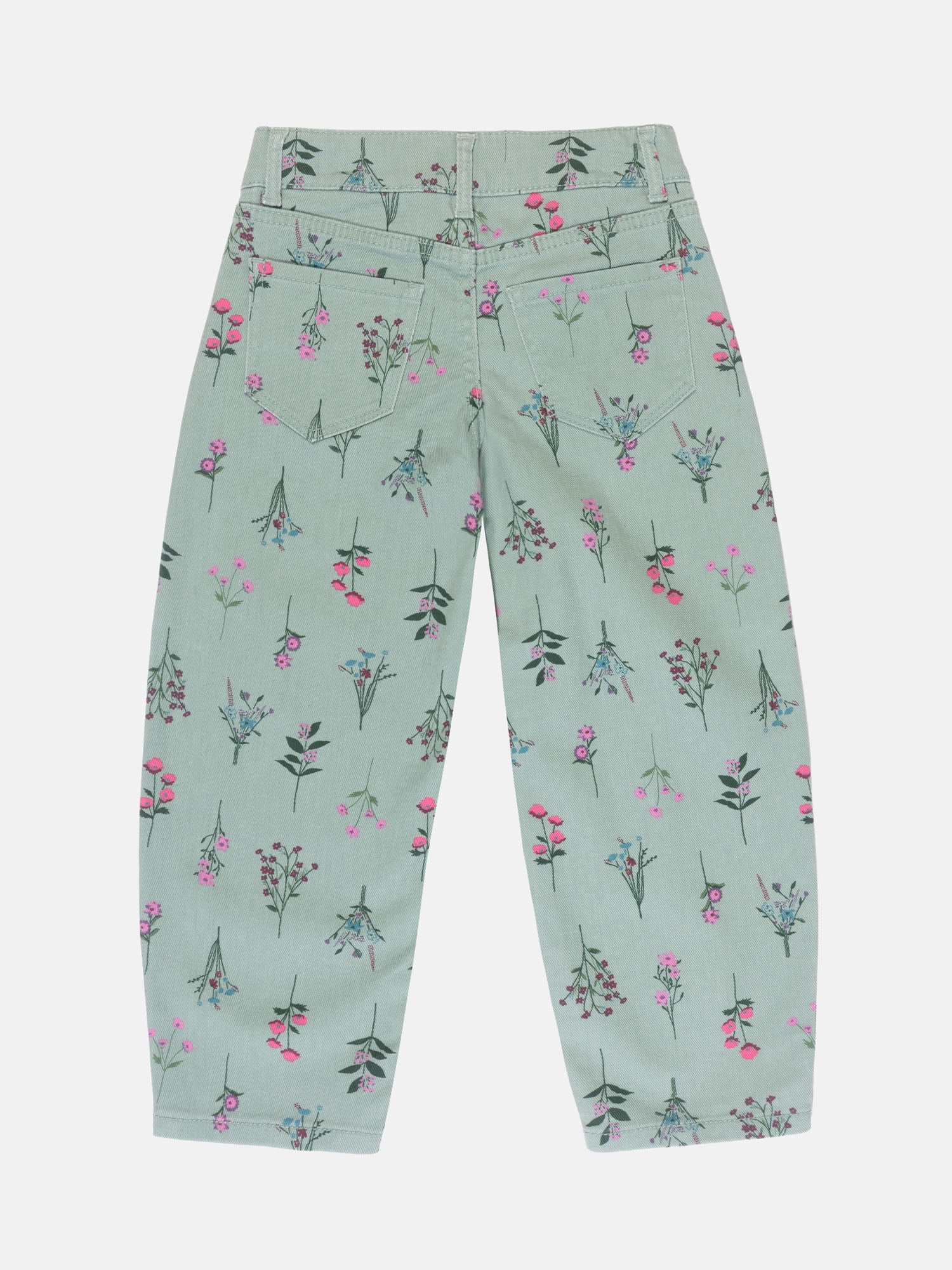 Wonder Nation Girls Ankle Length Barrel Jeans, Sizes 5-18