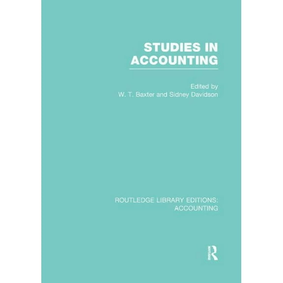 Routledge Library Editions: Accounting Studies in Accounting, (Paperback)