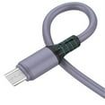 thumbnail image 4 of Cable de datos de silicona Linjieee de 1,8 m para teléfono móvil, carga rápida a color, cable de carga suave y líquida para teléfonos Android, cable de carga de 3 pies y 6 pies para Android, cable, 4 of 4