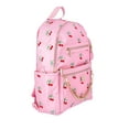 thumbnail image 3 of Madden NYC Women's Chain Pocket 17" Dome Backpack, Pink Cherry, 3 of 4