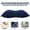 Blue, variant on FurNest Inflatable PVC And Nylon Pillow Outdoor Soft Blow Pillow Up Portable P