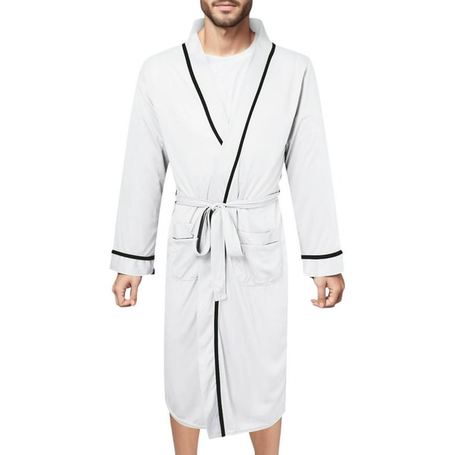 Men's Pajama & Sets & Loungewear Spring and Summer Bathrobe Comfortable Home Wear for Men Relax and Unwind