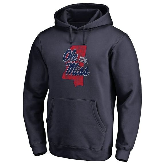 Men's Navy Ole Miss Rebels Hometown Collection Pullover Hoodie