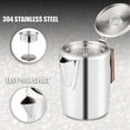 thumbnail image 2 of Coffee Percolators Stovetop for Camping, Percolator Coffee Pot Stainless Steel Coffee Maker Camping, 2 of 5