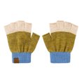 thumbnail image 4 of CAICJ98 Kids Winter Knitted Mitten Gloves Fingerless Gloves for Teen Boys Girls Warm Lightweight Soft Mittens for Cold Weather 6-12 Years,Green, 4 of 4