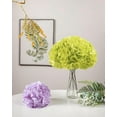 thumbnail image 5 of Silk Hydrangea Artificial Flowers Heads with Stems for Wedding Home Decor Pack of 6 (Purple), 5 of 5