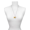 thumbnail image 3 of Delight Jewelry Acrylic 1.25" Goldtone Megaphone Silvertone Always My Sister Bar Charm Necklace, 23", 3 of 4