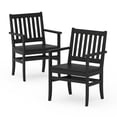 thumbnail image 3 of Better Homes & Gardens by POLYWOOD Southlake Outdoor Dining Arm Chair (2 Chairs) in Black, 3 of 14