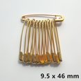 thumbnail image 1 of 12 Uds. De alfileres de seguridad de alta calidad, Clip de papel, herramientas de costura DIY, agujas de Metal dorado y plateado, broche de alfiler de seguridad grande, accesorios LFR06 Tan Jianjun unisex, 1 of 2
