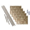 thumbnail image 1 of FASÄDE Hammered Decorative Vinyl Backsplash 15 sq ft Kit in Bermuda Bronze, 1 of 6