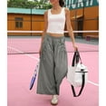 thumbnail image 6 of BLOCLOALO Wide Leg Pants Stretchy Pants for Women Women's Loose Wide Leg Track Pants Pockets Elastic Waist Hiking Pants Womens Pants with Pockets Women's Athletic Pants Womens Drawstring Pants Grey S, 6 of 9