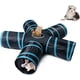 thumbnail image 4 of Mascota Cachorro Hurón Conejo Gato Juego Túnel Tubo Juguete - DIY Gato Laberinto Casa Cama Tienda Peek Window - Gatito Juguete Interactivo (Estrella de Mar-Estilo: Tubos de 5 vías), 4 of 5