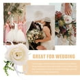 thumbnail image 3 of Mobestech Artificial Flower Wrist Corsage Bracelet White for Wedding Bride and Bridesmaid Accessories, 3 of 6