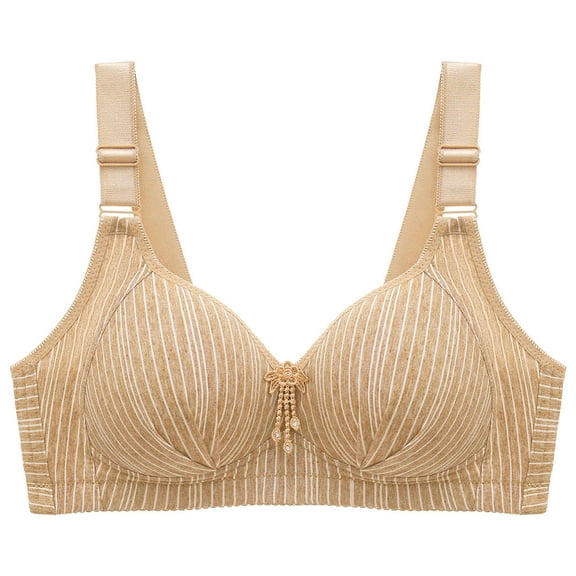 Pedort Bras for Women Women's Bra Modern Micro Stretch Seamfree Cami Strap Bralett Khaki,44