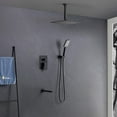 thumbnail image 2 of Kibi Cube Pressure Balanced Ceiling Mounted 3-Function Shower System with Rough In Valve, 2 of 3