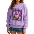 thumbnail image 2 of Moonsky Sudadera pop Demon Hun/er, sudadera Huntrix con cuello redondo, jersey de manga larga para mujer y hombre, ropa de calle, moda urbana (Azul claro 2XL), 2 of 5