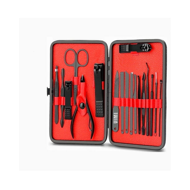 Set De Manicura Y Pedicura De Acero Inoxidable Profesional Con 18 Piezas